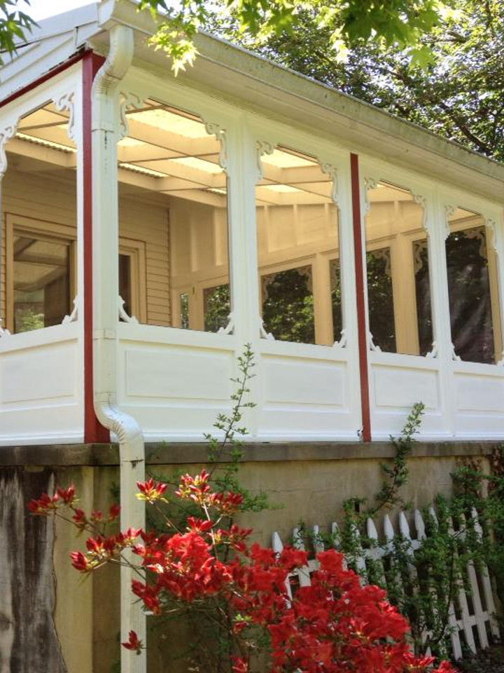 a porch enclosure by Victoriana East adds a new room