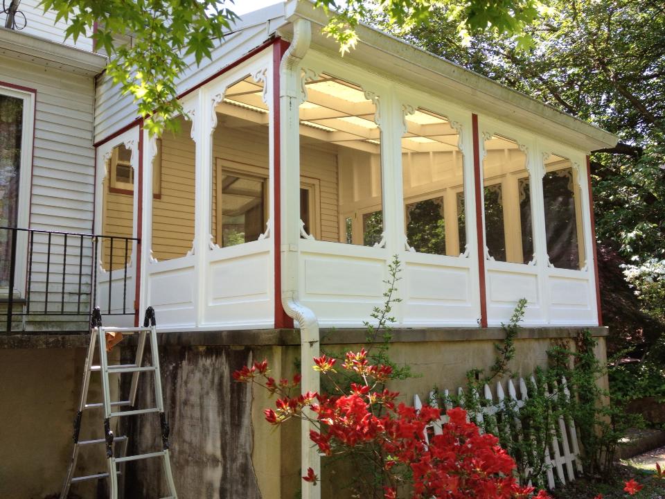 a porch enclosure project by Victoriana East - and a new room!