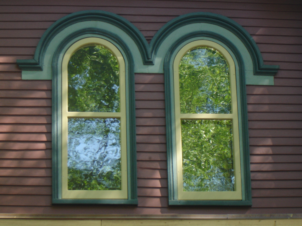 vintage wooden storm windows